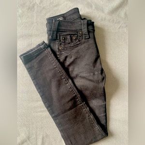 True Religion black skinny jeans